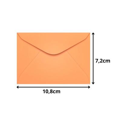 Imagem de Envelope Visita 72x108 com 100 Salmão Madrid Scrity