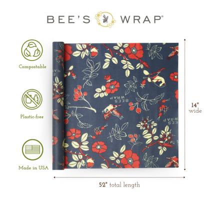 Imagem de Envoltórios de cera de abelha Bee's Wrap Botanical cortados em rolo de 14 x 52 cm