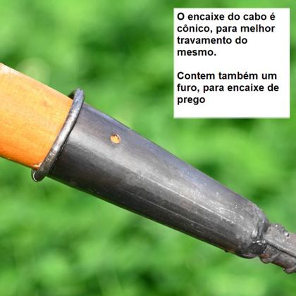 Imagem de Enxada Manual Curvada para Capinar e Jardinagem Prática 16cm