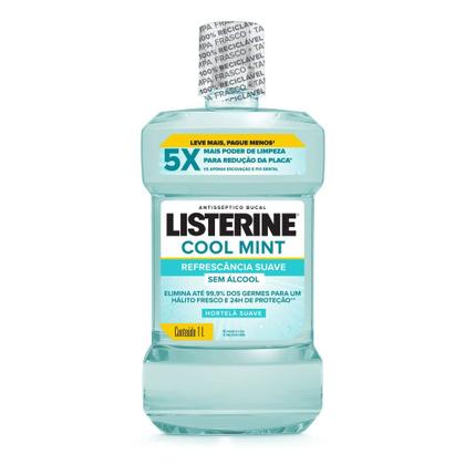 Imagem de Enxaguante Bucal Cool Mint Refrescância Suave Sem Álcool Listerine 1L