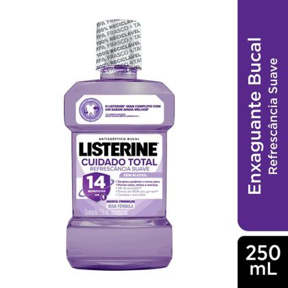 Imagem de Enxaguante Bucal Listerine Cuidado Total Zero Menta Fresca 250ml