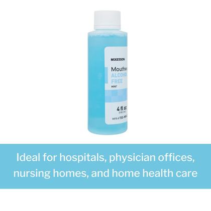 Imagem de Enxaguante bucal McKesson com sabor de menta sem álcool 120 ml (60 unidades)