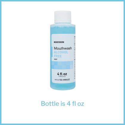 Imagem de Enxaguante bucal McKesson com sabor de menta sem álcool 120 ml (60 unidades)