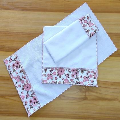 Imagem de Enxoval de maternidade com fraldinhas de boca e ombro kit 6 unidades