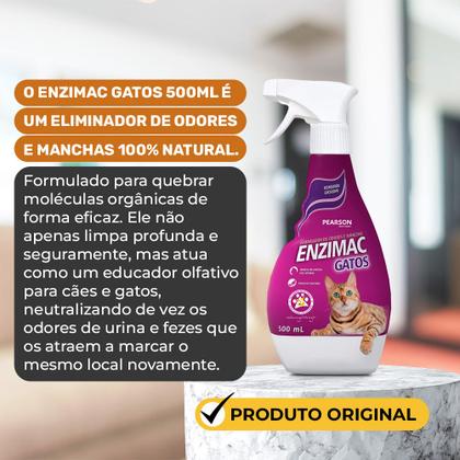 Imagem de Enzimac Gatos Spray Eliminador de Odores e Manchas 500ml