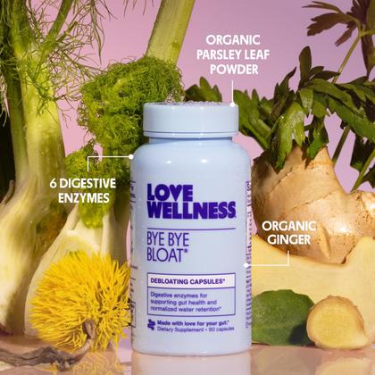 Imagem de Enzimas Digestivas Love Wellness Bye Bye Bloat 90 cápsulas