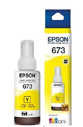Imagem de Epson T673 Tinta Amarelo 70 ml Original  Alta Durabilidade