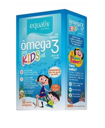 Imagem de Equaliv Ômega 3 Pro Kids Oil 30 Cápsulas Mástigaveis