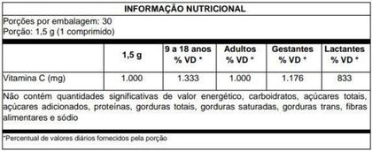 Imagem de Equaliv Vitamina C 1g - 30 Comprimidos - Lojaequaliv