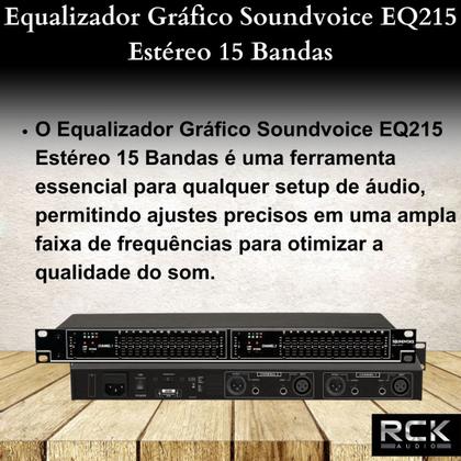 Imagem de Equalizador Gráfico Soundvoice EQ215 Estéreo 15 Bandas