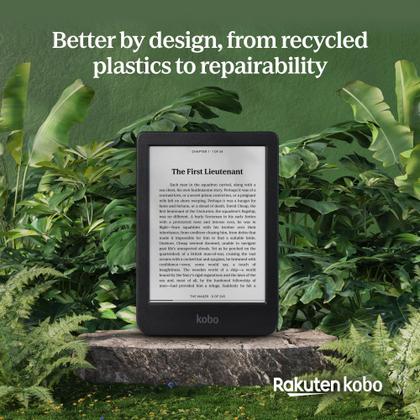eReader Kobo Clara BW de 6 polegadas sem brilho à prova d'água 16