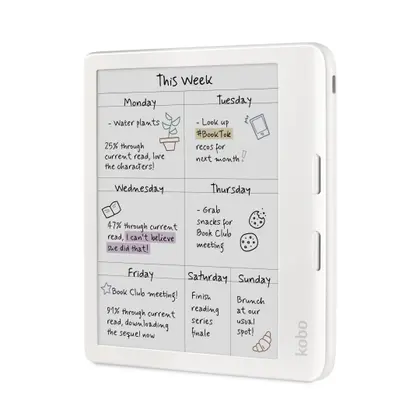 eReader Kobo Libra Colour 7 polegadas, sem brilho, impermeável