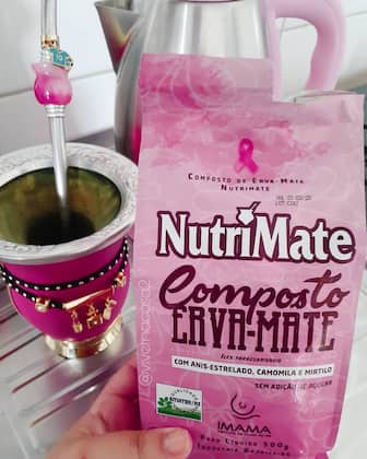 Imagem de Erva Mate Nutrimate Rosa 500g Composta Anis Estrelado