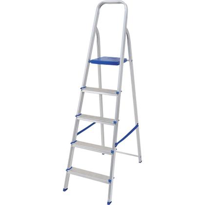 Imagem de Escada 5 Degraus Alumínio Mor - Prata