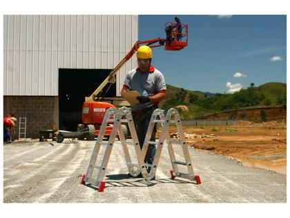 Imagem de Escada Alumínio Articulada 13 Degraus Botafogo - Profissional ESC0292