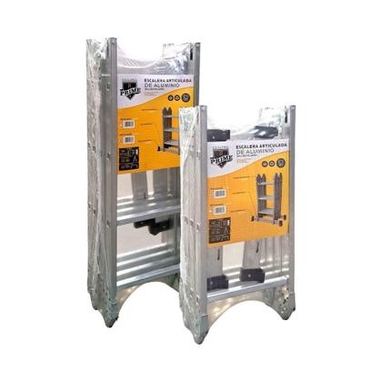 Imagem de Escada Articulada Prime Botafogo Aluminio 12 Em 1 3x4 12 Degraus
