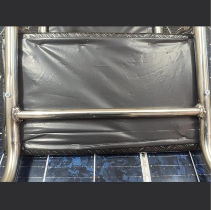 Imagem de Escada Clínica de 2 Degraus Tubo 3/4 Inox Piso em MDF Com Antiderrapante