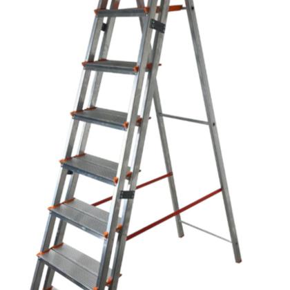 Imagem de Escada de alumínio com 7 degraus duplos residencial - EMD007