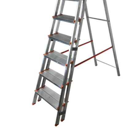 Imagem de Escada de alumínio com 7 degraus duplos residencial - EMD007
