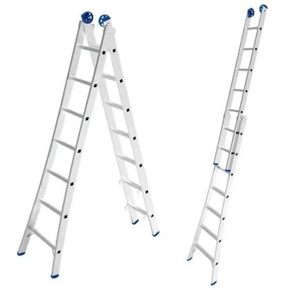 Imagem de Escada de Alumínio Extensiva 2 x 7 Degraus 2,25 x 3,65 Metros MOR