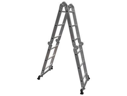 Imagem de Escada de Alumínio Multifuncional Articulada 3x4 12 Degraus Botafogo Lar & Lazer Prime