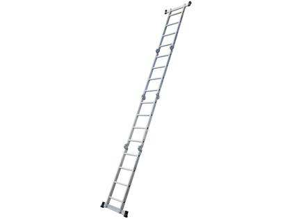 Imagem de Escada de Alumínio Multifuncional Articulada 4x4 16 Degraus Botafogo Lar & Lazer Prime