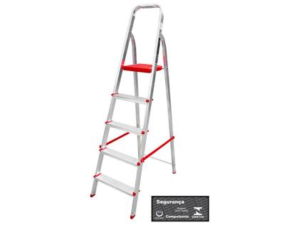 Imagem de Escada De Alumínio Residencial 5 Degraus Botafogo
