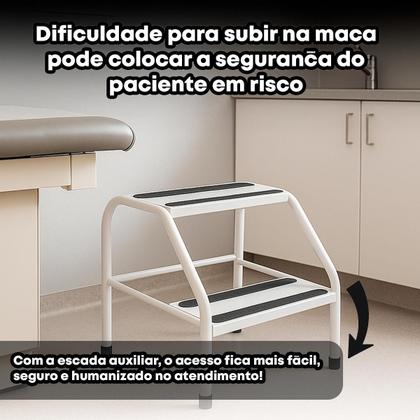 Imagem de Escada de Apoio 2 Degraus  Compacta, Versátil e Suporta até 200kg