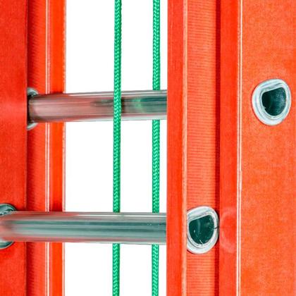 Imagem de Escada Extensiva de Fibra de Vidro 24 Degraus 4,80 x 8,40 Metros EF4.8 FIBERMAX