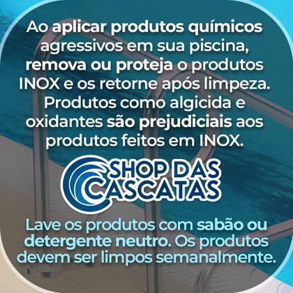 Imagem de Escada Inox Para Piscina 3 Degraus Abs Shop das Cascatas