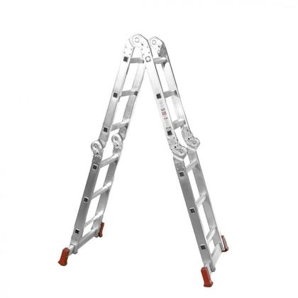 Imagem de Escada Multifuncional De Alumínio 4X3 12D. 13 Em 1 Rotterman