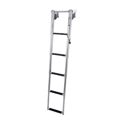 Imagem de Escada Náutica em Aço Inox 5 Degraus Barcos Lanchas Veleiro
