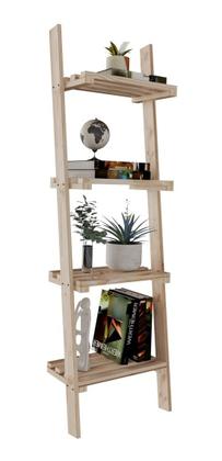 Imagem de Escada P/ Livros Pinus Treliça Organizadora Multiuso Multiuso
