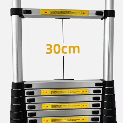 Imagem de Escada Telescópica Aluminio Fortt 3.8m 13 Degraus ETA01 3.8m