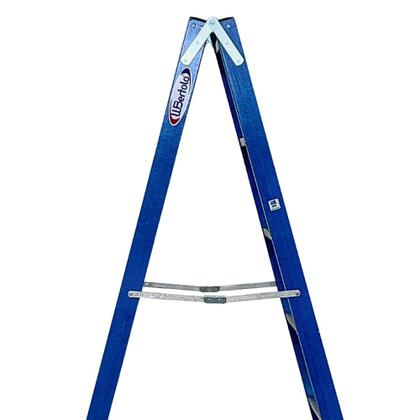 Imagem de Escada Tesoura Dupla Fibra Premium 6 Degraus 1,8Mts TAFDP6 W BERTOLO