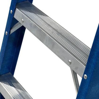 Imagem de Escada Tesoura Dupla Fibra Premium 6 Degraus 1,8Mts TAFDP6 W BERTOLO