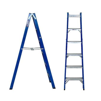 Imagem de Escada Tesoura Dupla Fibra Premium 6 Degraus 1,8Mts TAFDP6 W BERTOLO