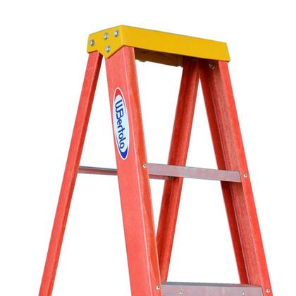 Imagem de Escada Tesoura Residencial em Fibra 7 Degraus 2,10 Metros