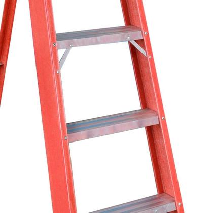 Imagem de Escada Tesoura Residencial em Fibra 7 Degraus 2,10 Metros