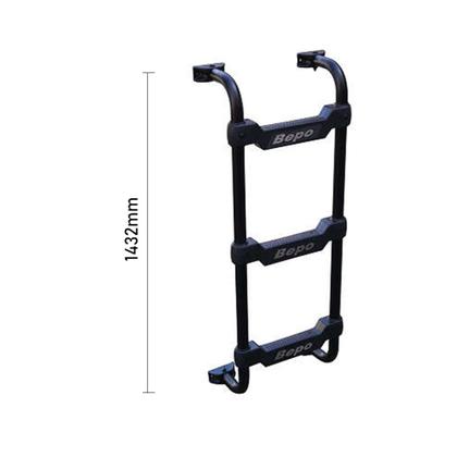Imagem de Escada Traseira Mb Axor Cabine Bolha 3 Degraus Preto 1432mm