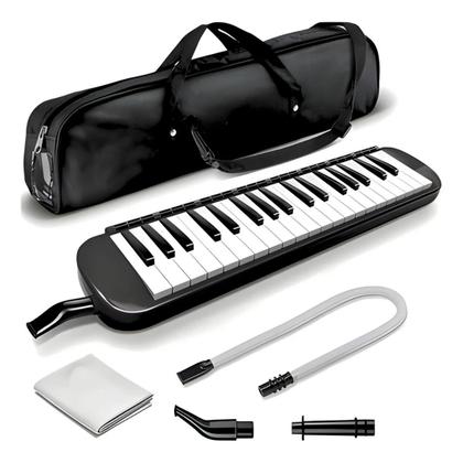 Imagem de Escaleta Melódica Preta com 32 Teclas, Ideal Para Iniciantes e Crianças em Aulas de Música