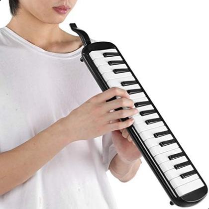 Imagem de Escaleta Melodica Strinberg Preta 32 Teclas Instrumento de Sopro