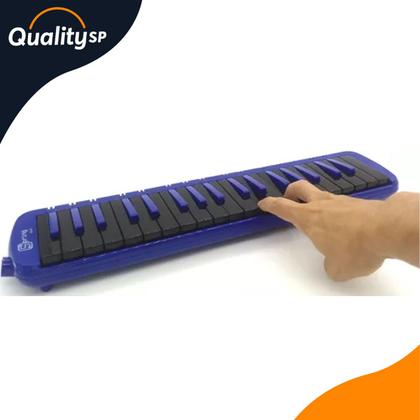 Imagem de Escaleta Spring SG37 Azul Com preto 37 Notas com Bag