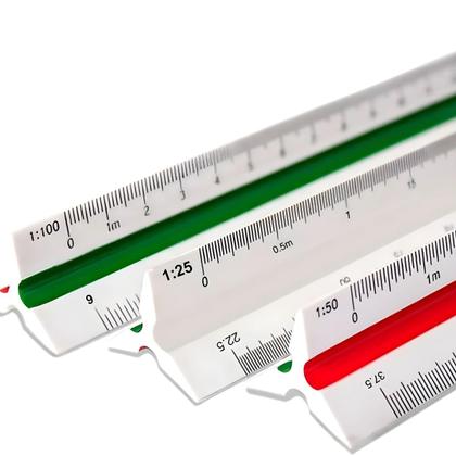 Imagem de Escalimetro Trident 7830 Escala Triangular Nº3 - 30cm