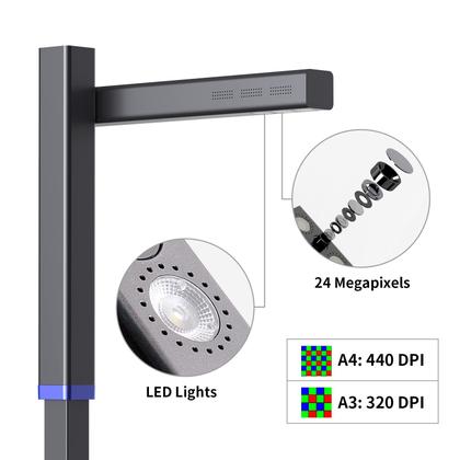 Escáner de Documentos CZUR Shine Ultra Pro 24MP A3 Portátil