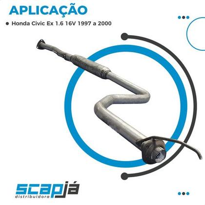 Imagem de Escapamento Abafador Honda Civic Ex 1.6 16v 1997 2000