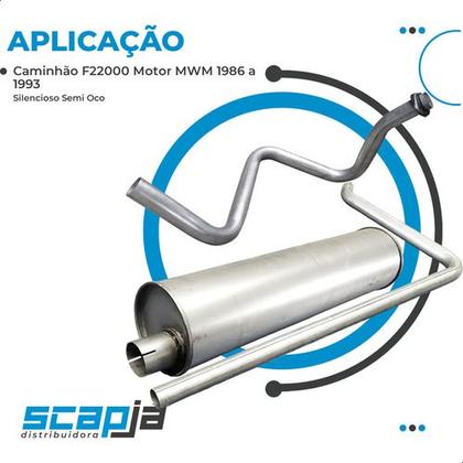 Imagem de Escapamento Completo Caminhão F22000 Motor Mwm 86 A 93
