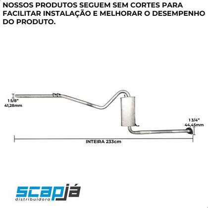 Imagem de Escapamento Silencioso Intermediário Parati 1.6 92 A 93