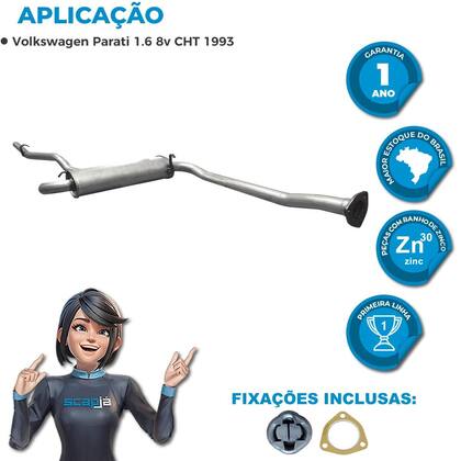 Imagem de Escapamento Silencioso Intermediário Parati 1.6 92 A 93