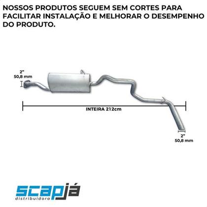 Imagem de Escapamento Silencioso Ranger Xl Cabine Simples 2.3 94 A 97